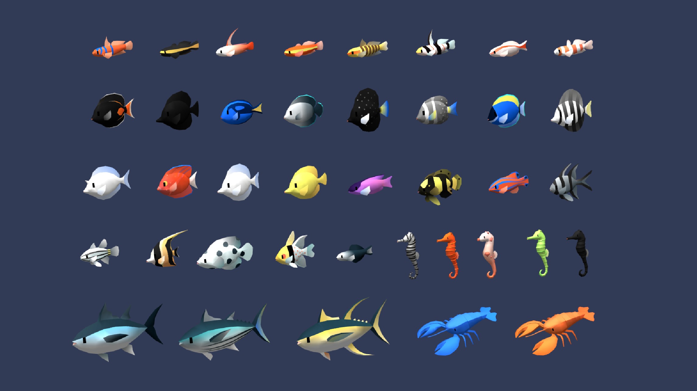 3D Fish Low-poly 3D model_4