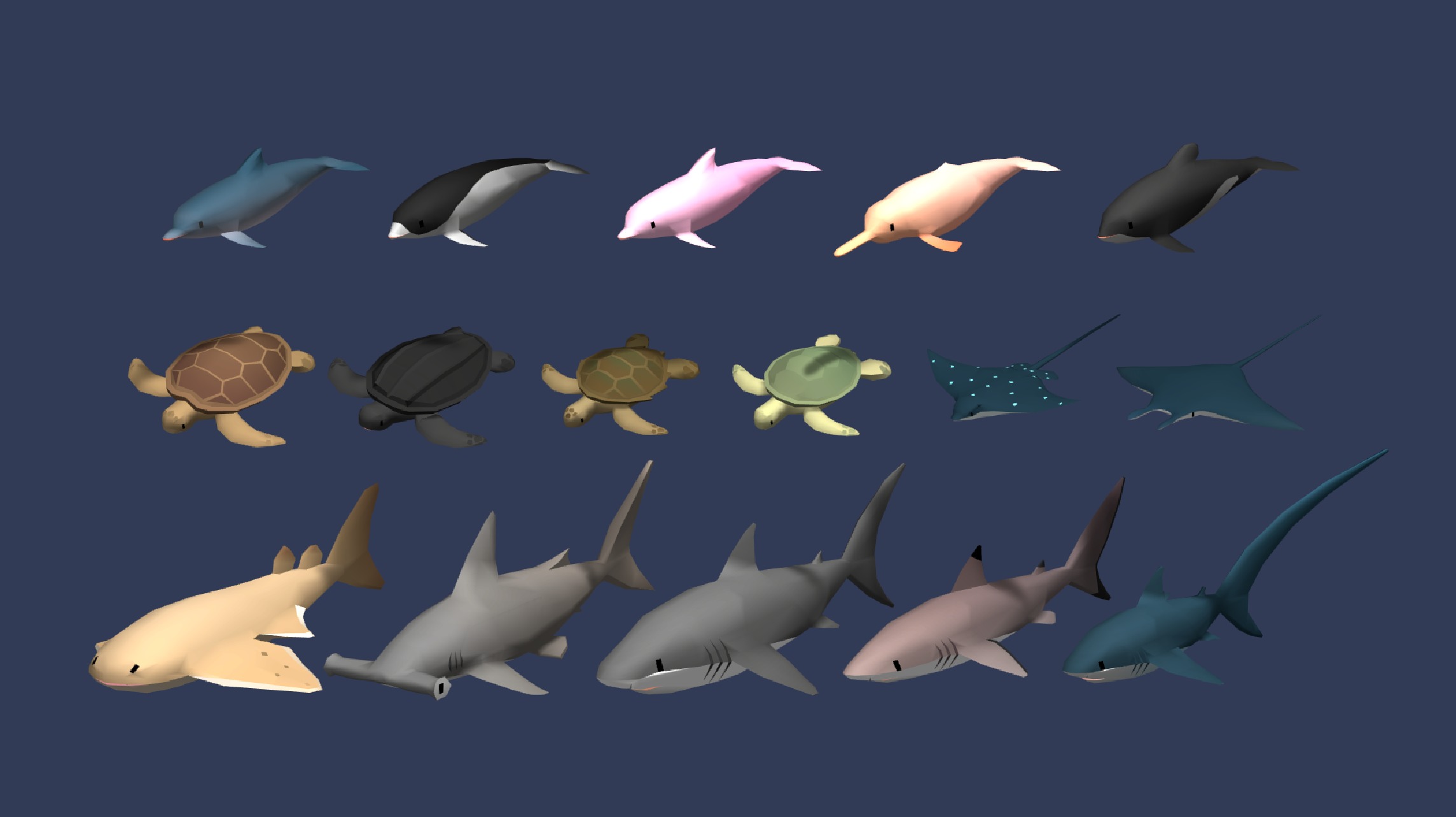 3D Fish Low-poly 3D model_5