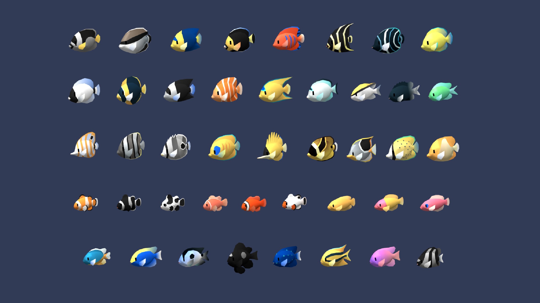 3D Fish Low-poly 3D model_3