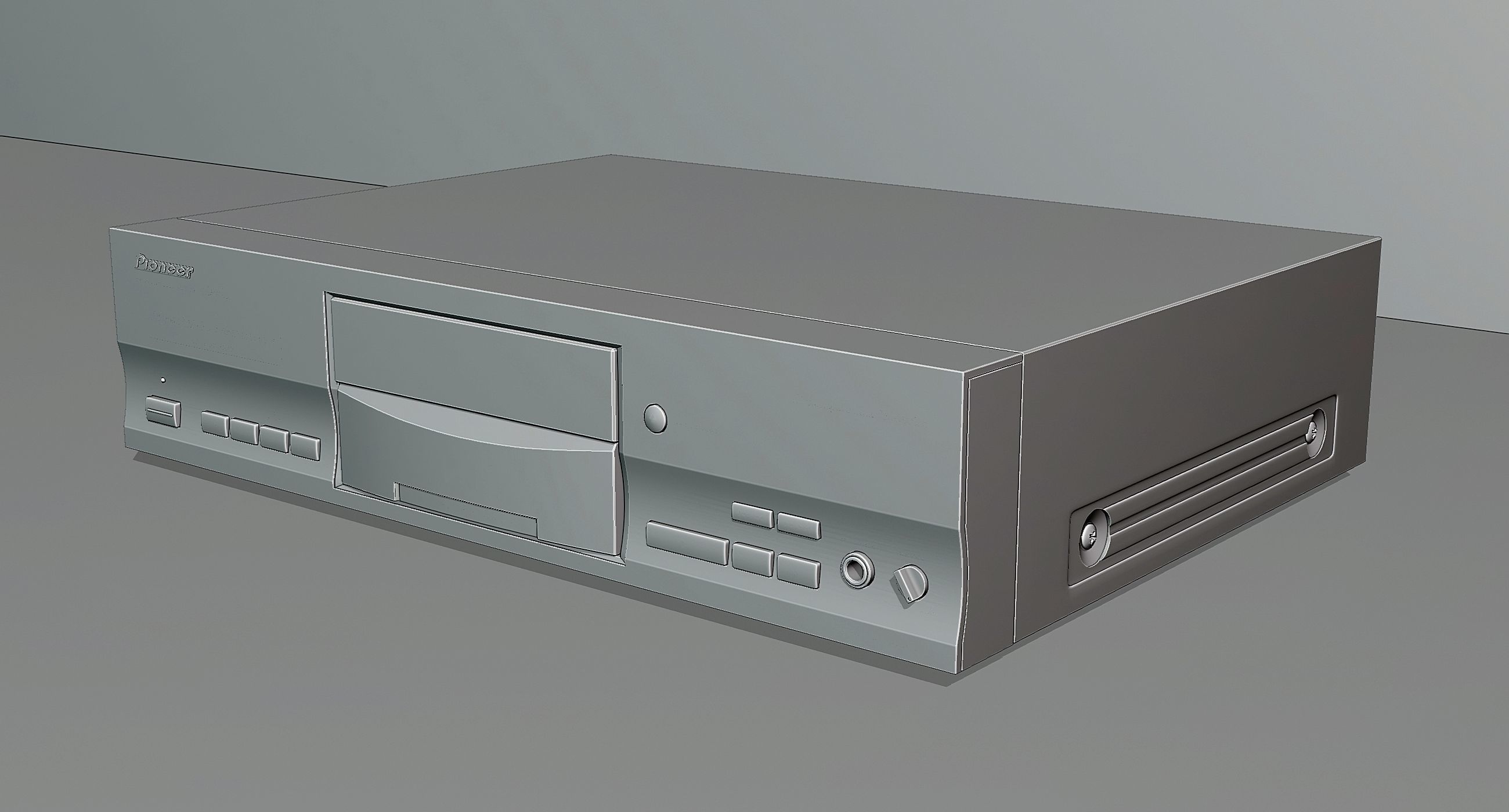 Vintage CD Player 03   3D model_5