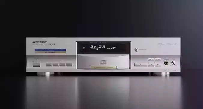 Vintage CD Player 03   3D model