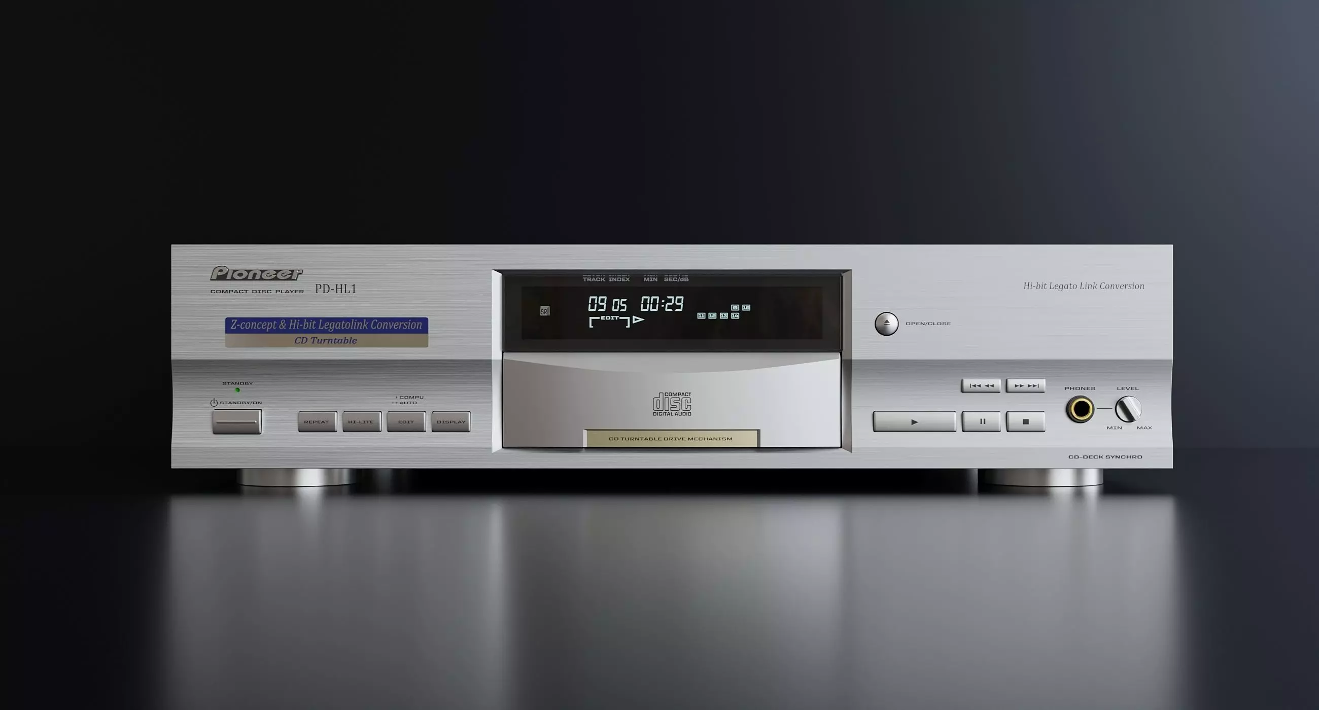 Vintage CD Player 03   3D model_0