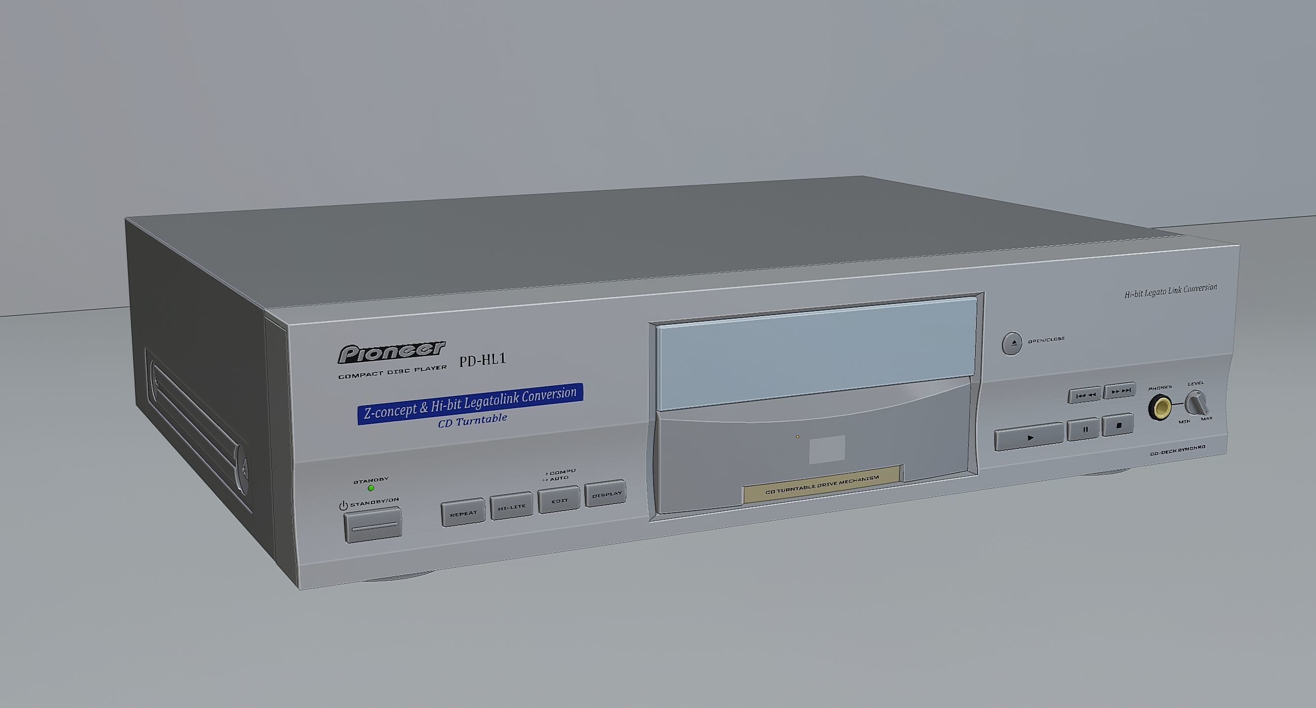 Vintage CD Player 03   3D model_6