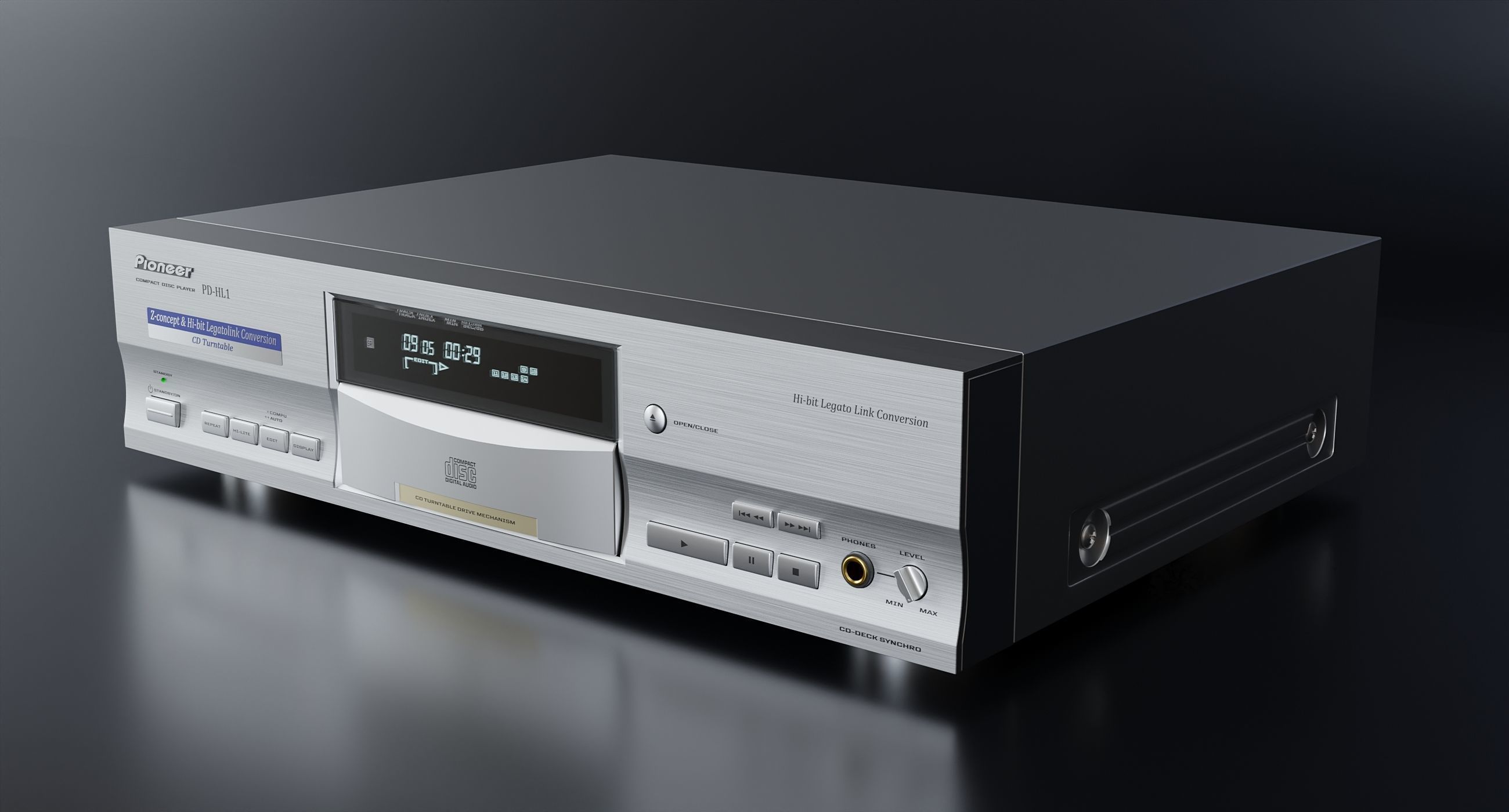 Vintage CD Player 03   3D model_4