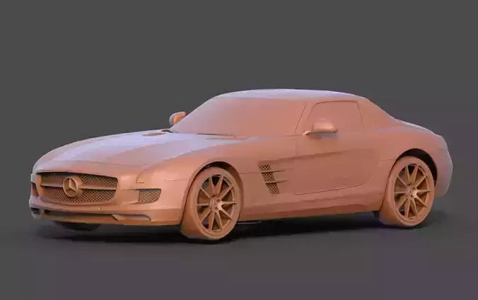 Mercedes-Benz SLS AMG 3D print model