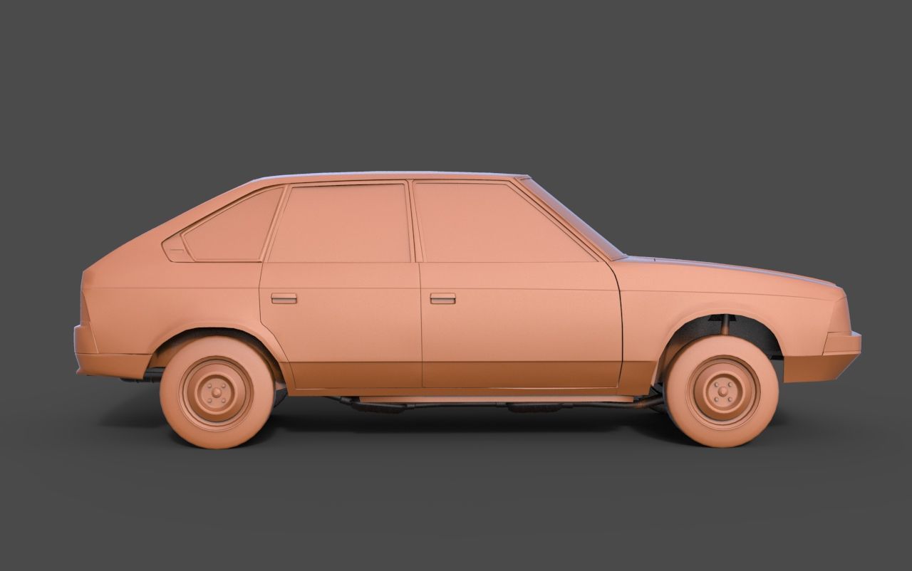 Moskvitch 2141 3D print model_2