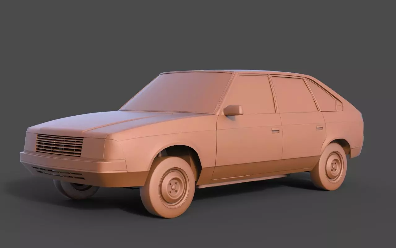 Moskvitch 2141 3D print model_0