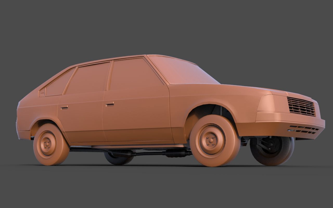 Moskvitch 2141 3D print model_1