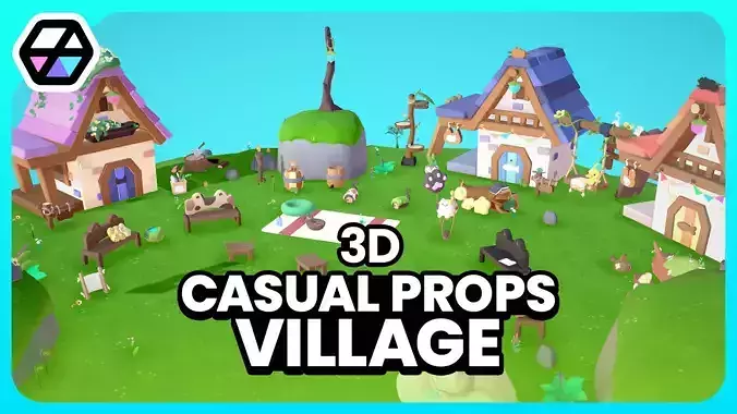 3D Casual Props Village