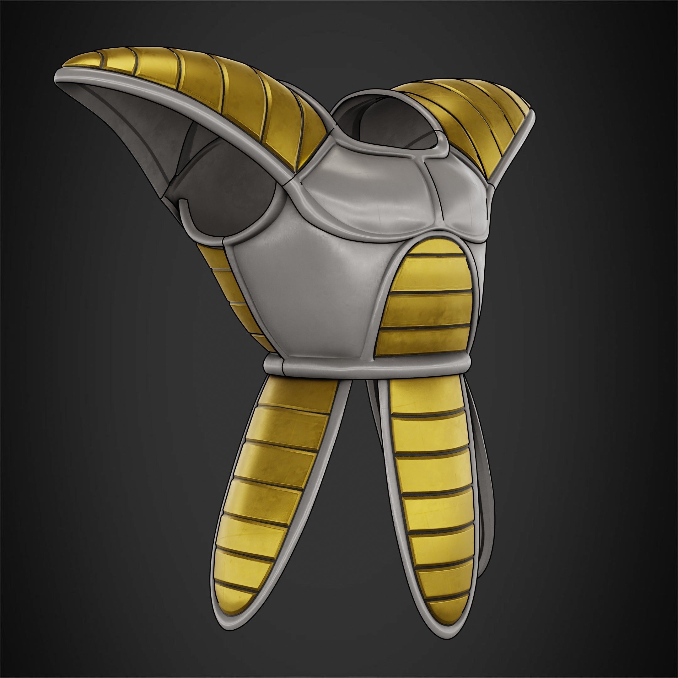 Dragon Ball Vegeta Saiyan Armor for Cosplay 3D model 3D printable ...