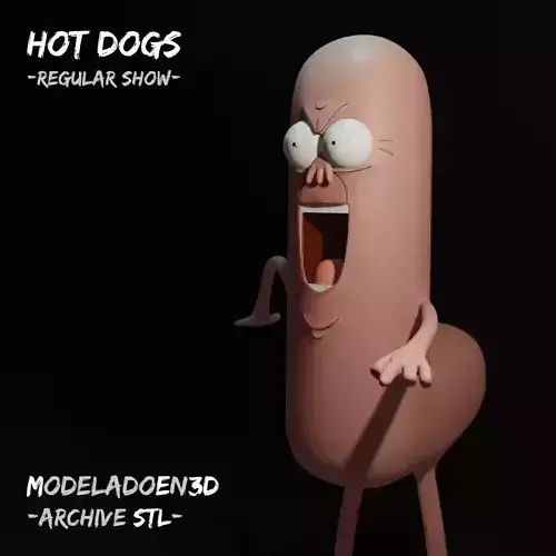 Hot Dogs - Regular Show 3D print model