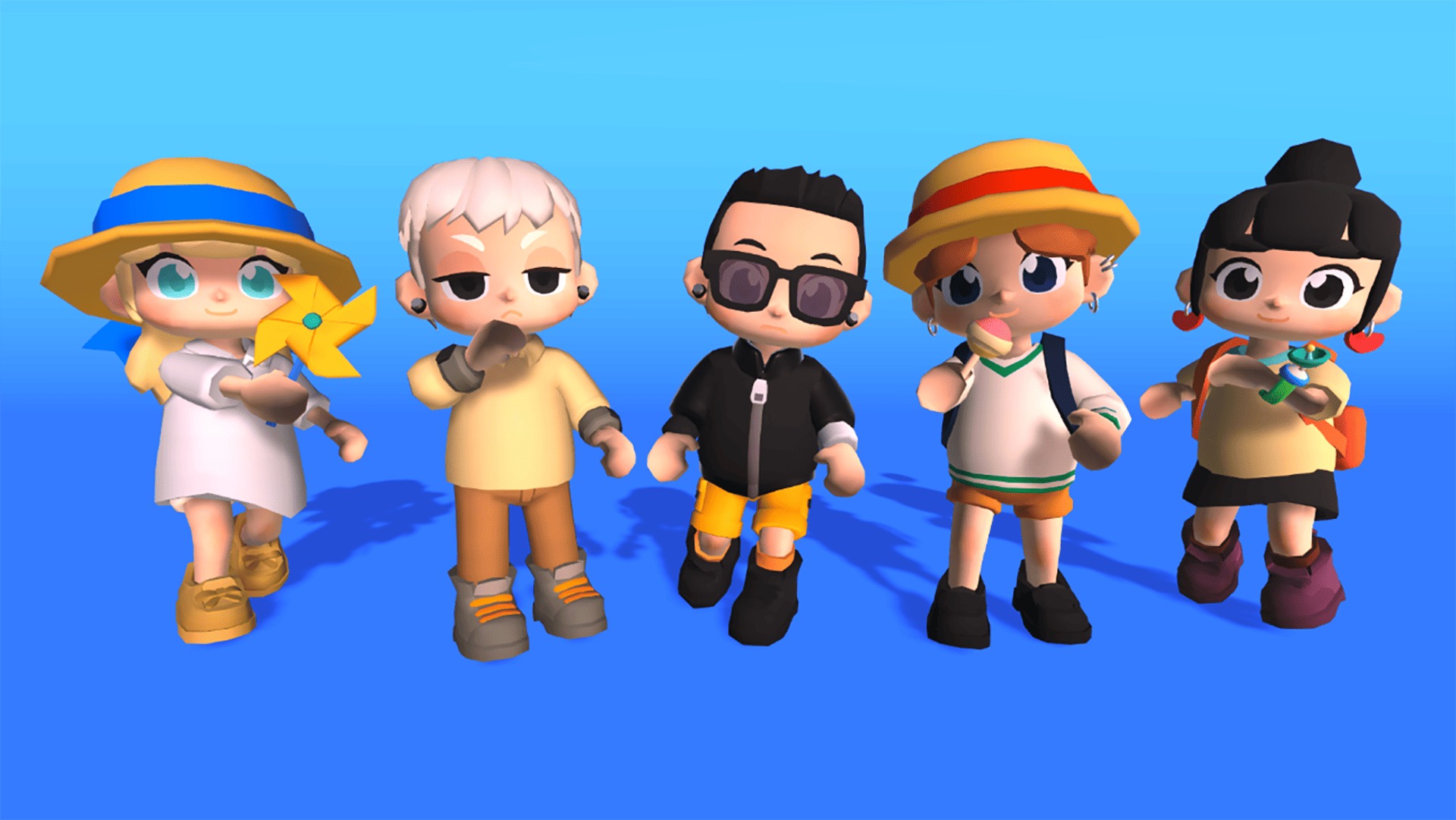3D Characters Pro - Casual Low-poly 3D model_8