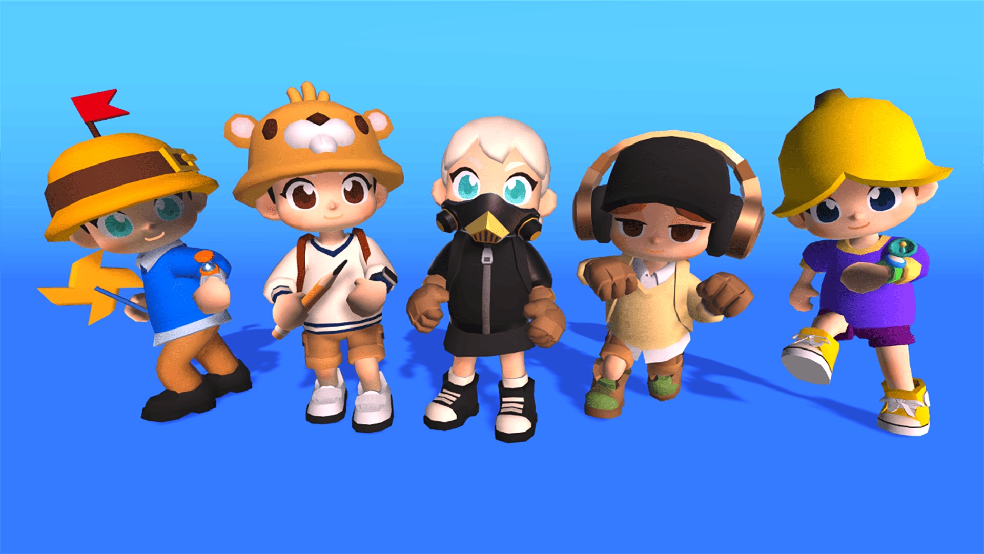 3D Characters Pro - Casual Low-poly 3D model_2