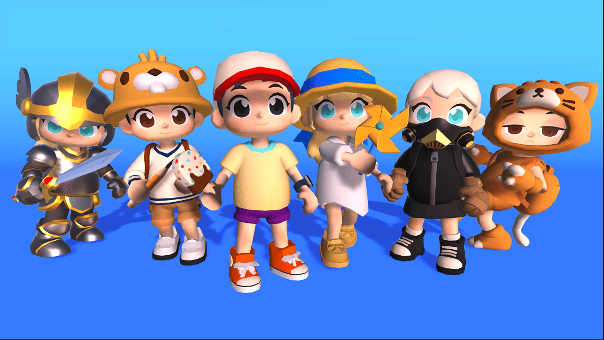 3D Characters Pro - Casual Low-poly 3D model_1