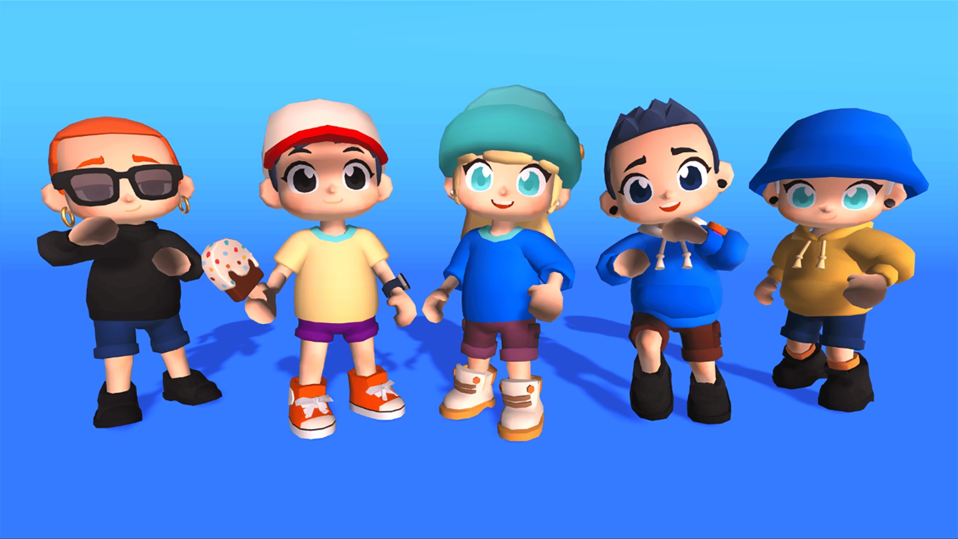 3D Characters Pro - Casual Low-poly 3D model_6
