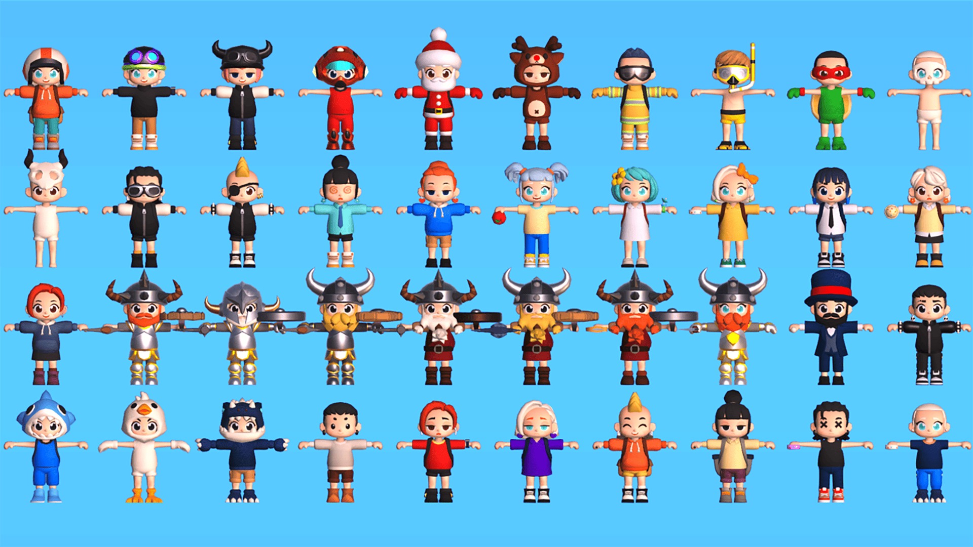 3D Characters Pro - Casual Low-poly 3D model_12