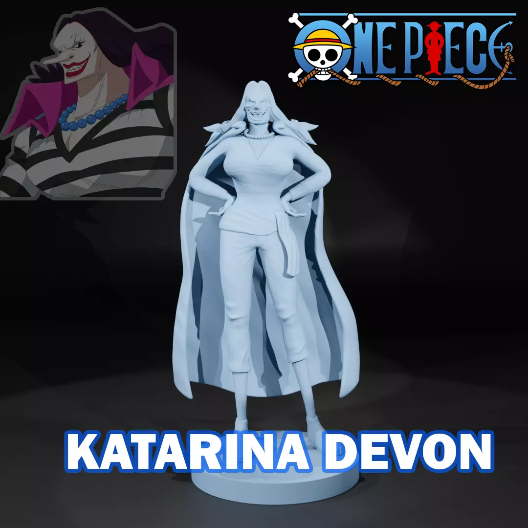 Catarina Devon - Blackbeard Pirates - One piece - 3d print 3D print model_0