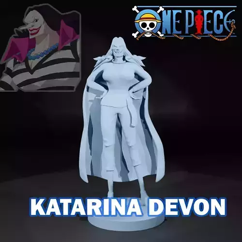 Catarina Devon - Blackbeard Pirates - One piece - 3d print 3D print model
