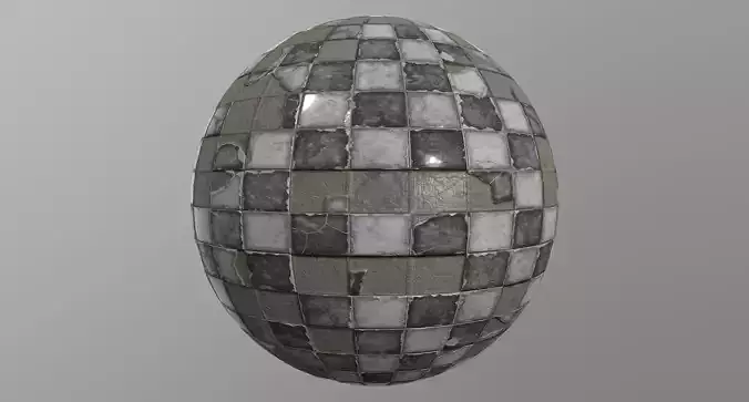 Broken Tiles - Black and White