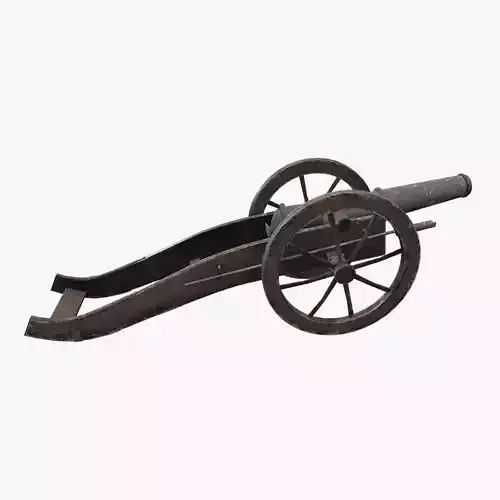 Medieval Cannon V01 Old