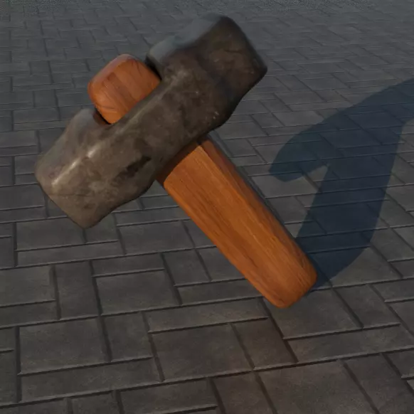 Hammer Free low-poly 3D model
