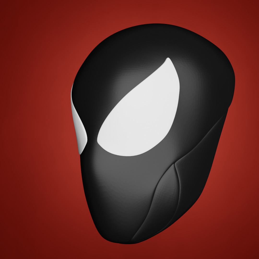SPIDER-MAN SYMBIOTE MASK - MARVEL 3D print model_2