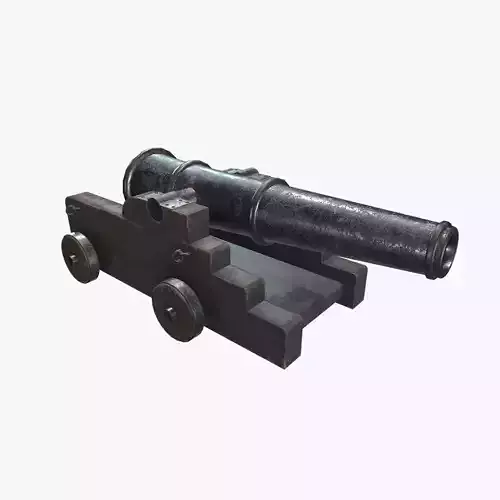 Medieval Cannon V04 Old