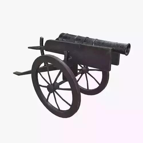Medieval Cannon V05 Old