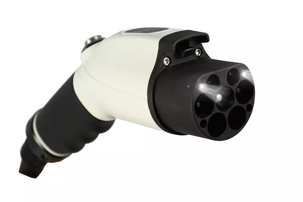 J1772 ev charging plug 3D print model_0