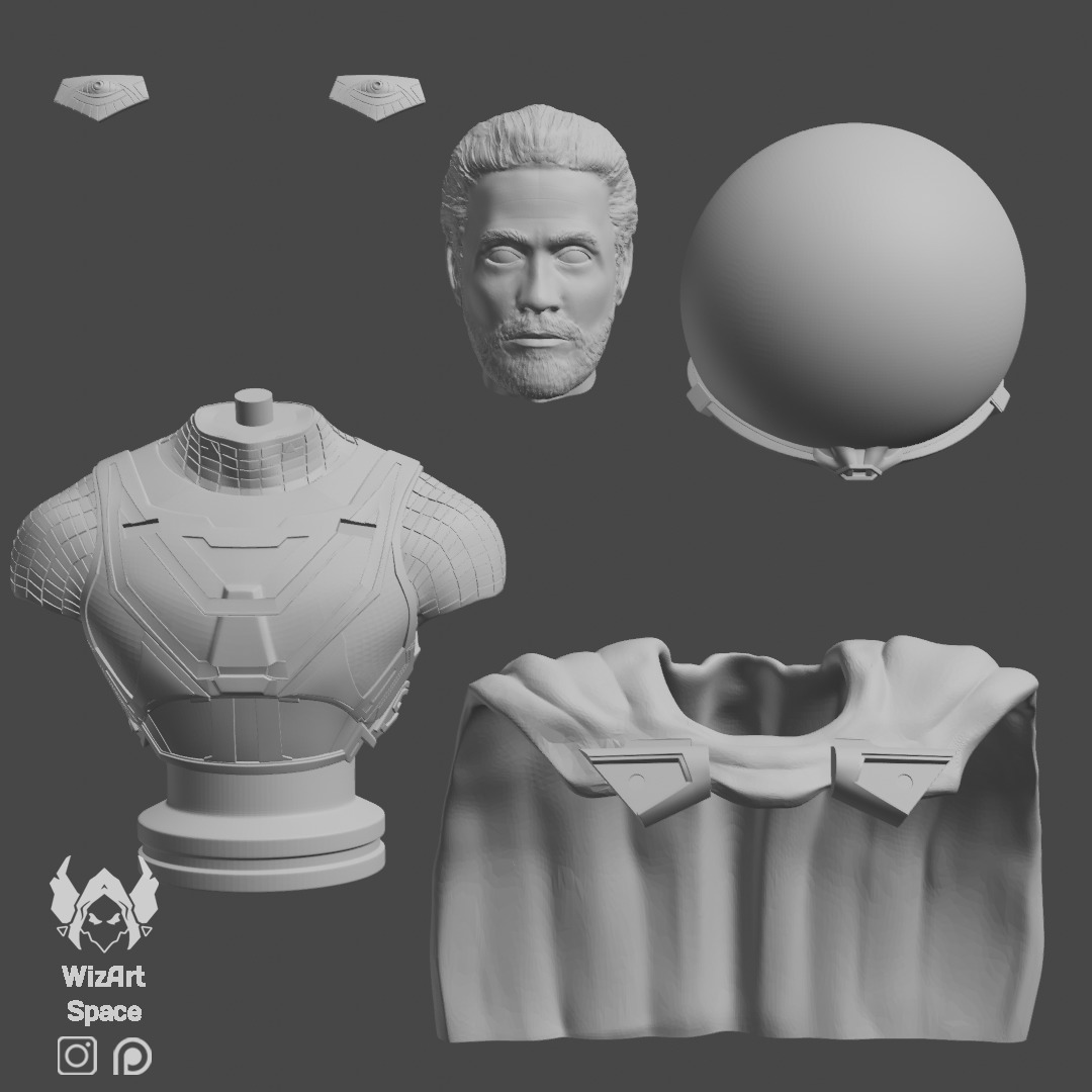 MYSTERIO Bust - SPIDERMAN FAR FROM HOME 3D print model_10