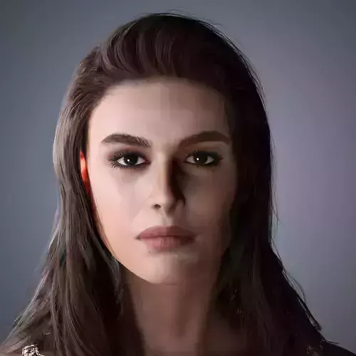 Kaia Gerber Character 3D Model Low Poly