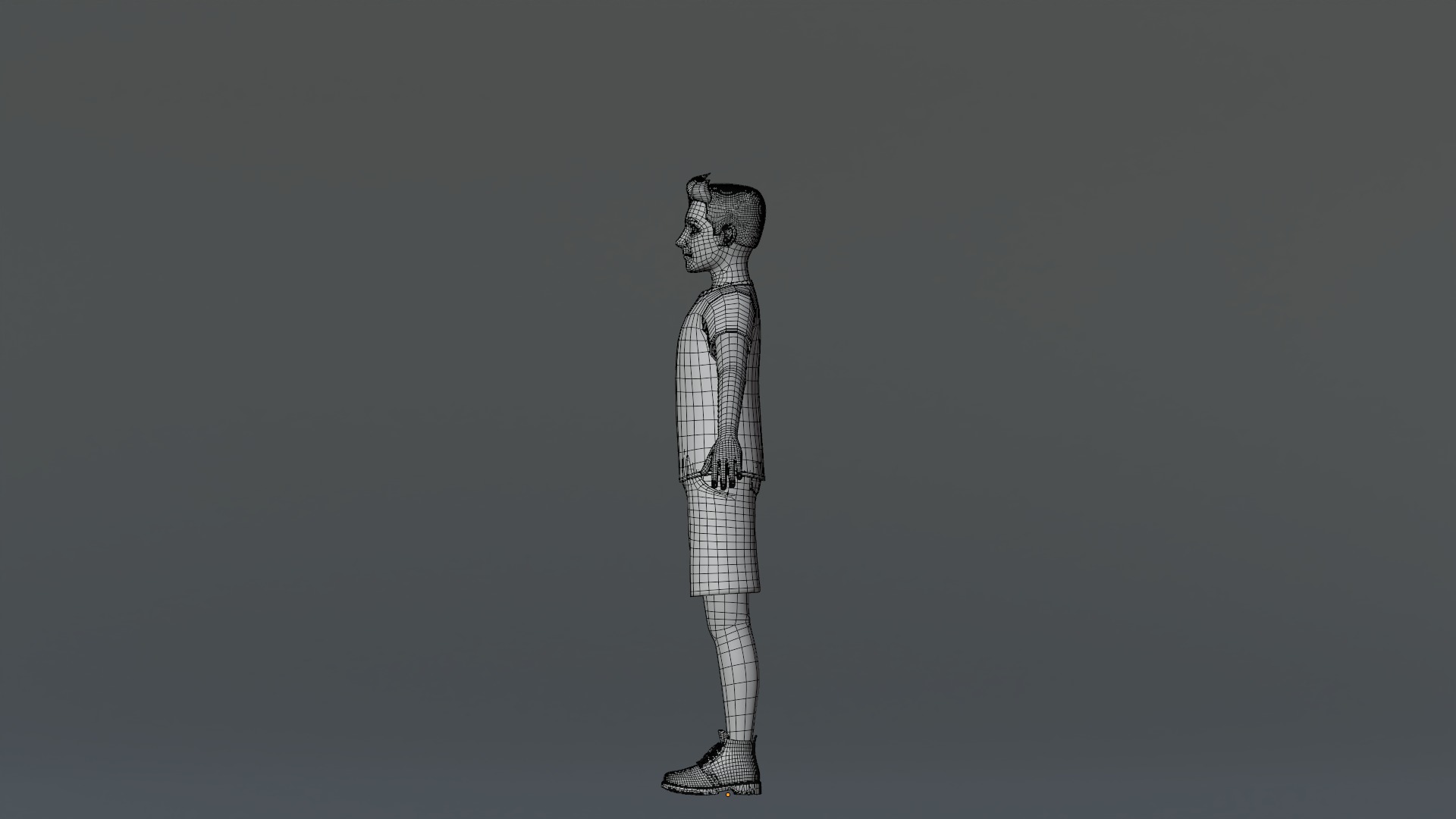 Michael Cartoon Man Character Low-poly 3D model_55