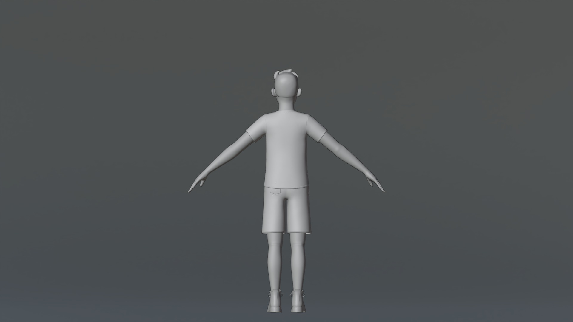 Michael Cartoon Man Character Low-poly 3D model_38