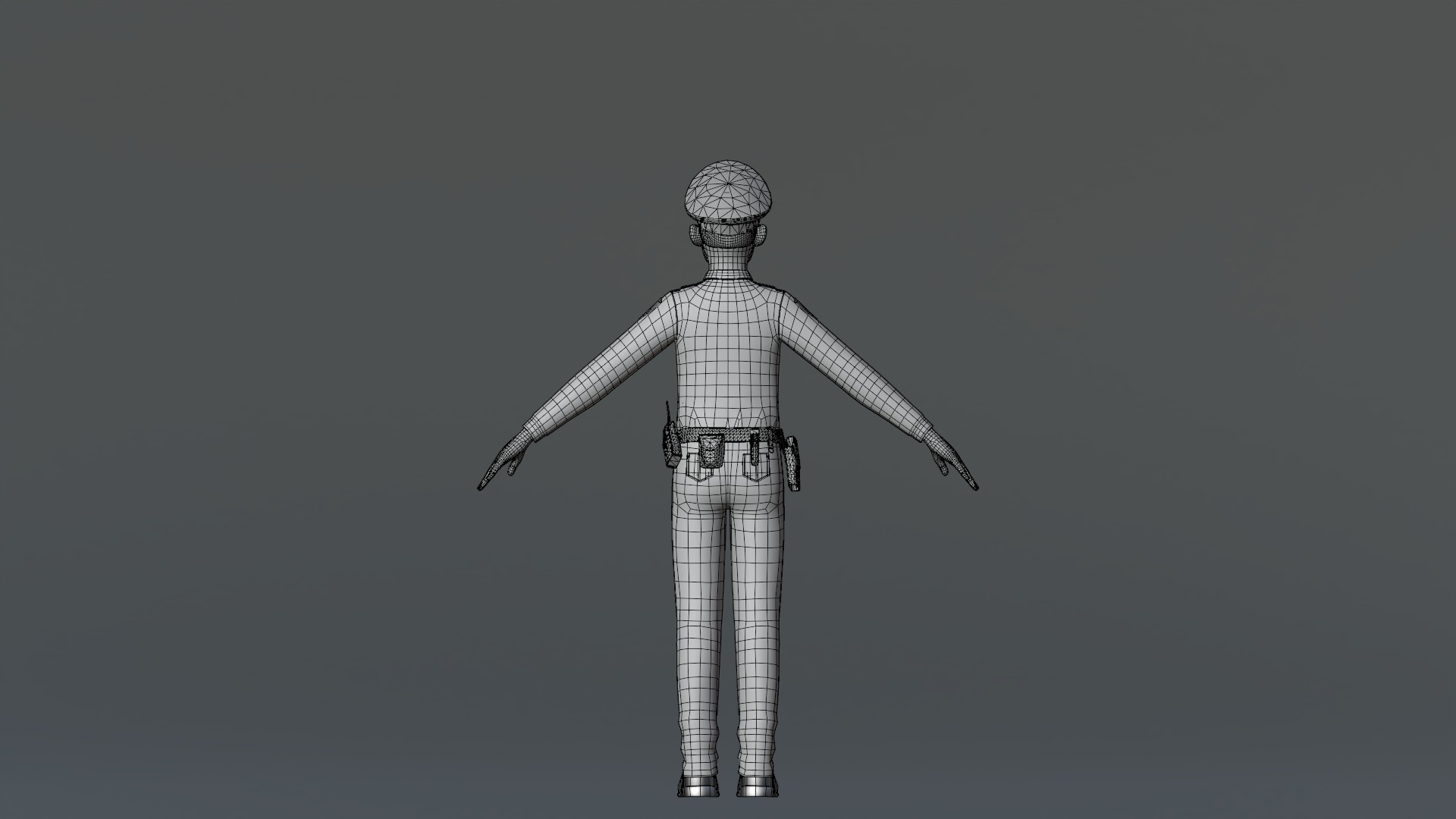 Michael Cartoon Man Character Low-poly 3D model_50
