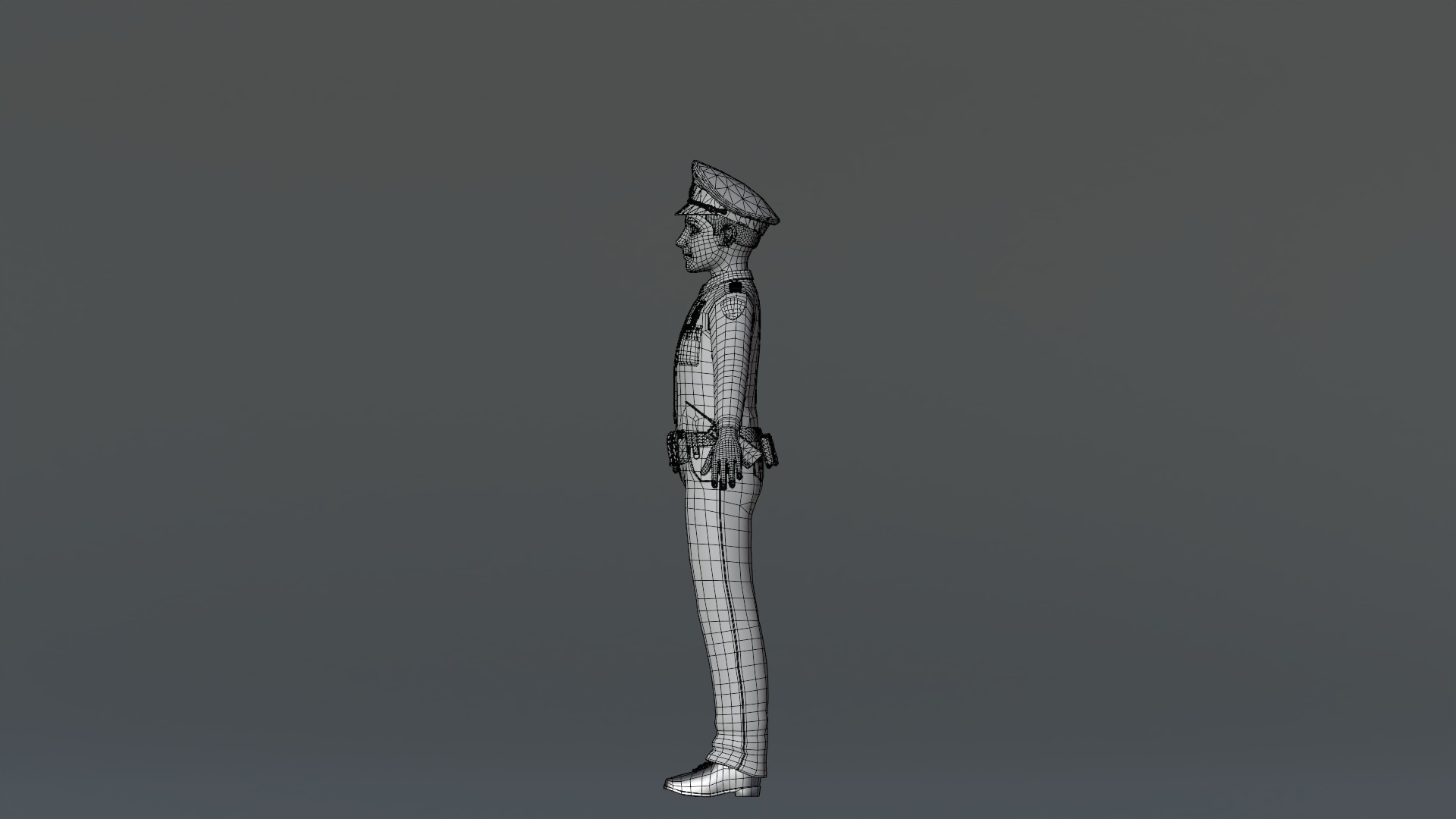 Michael Cartoon Man Character Low-poly 3D model_51