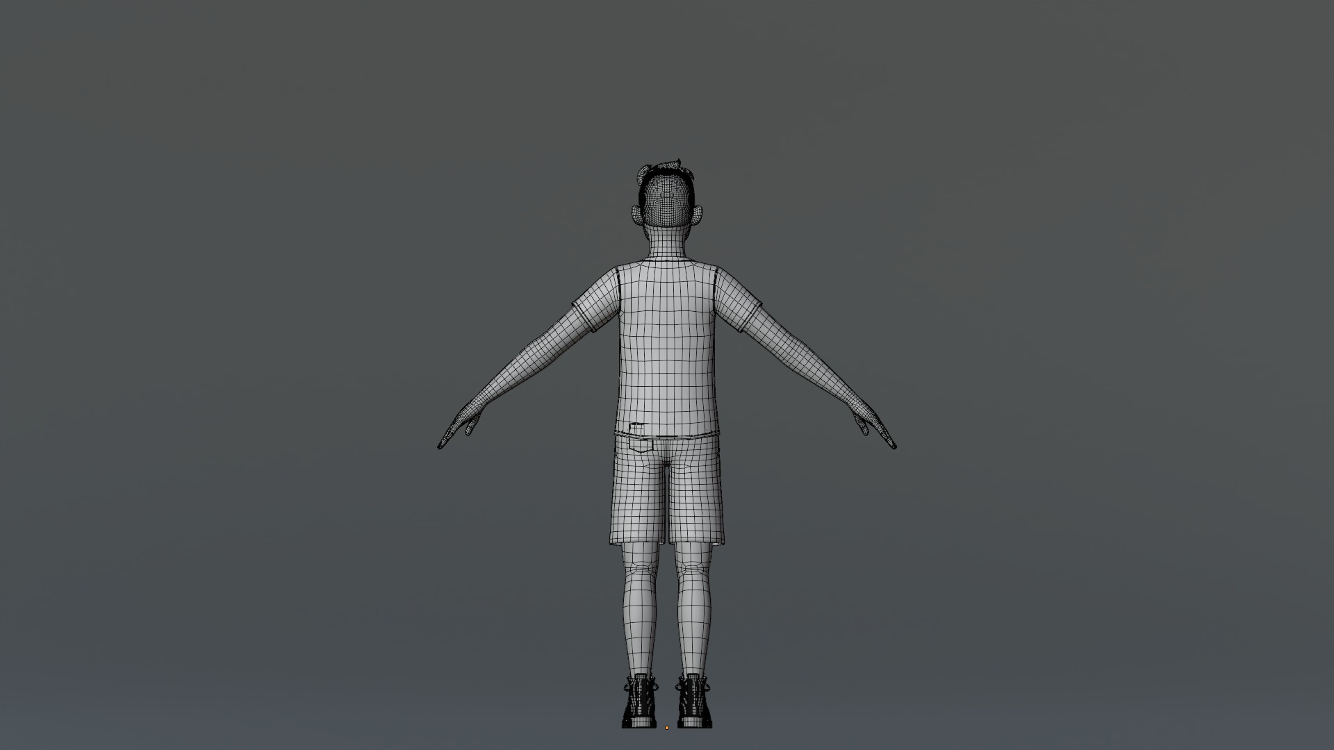 Michael Cartoon Man Character Low-poly 3D model_54