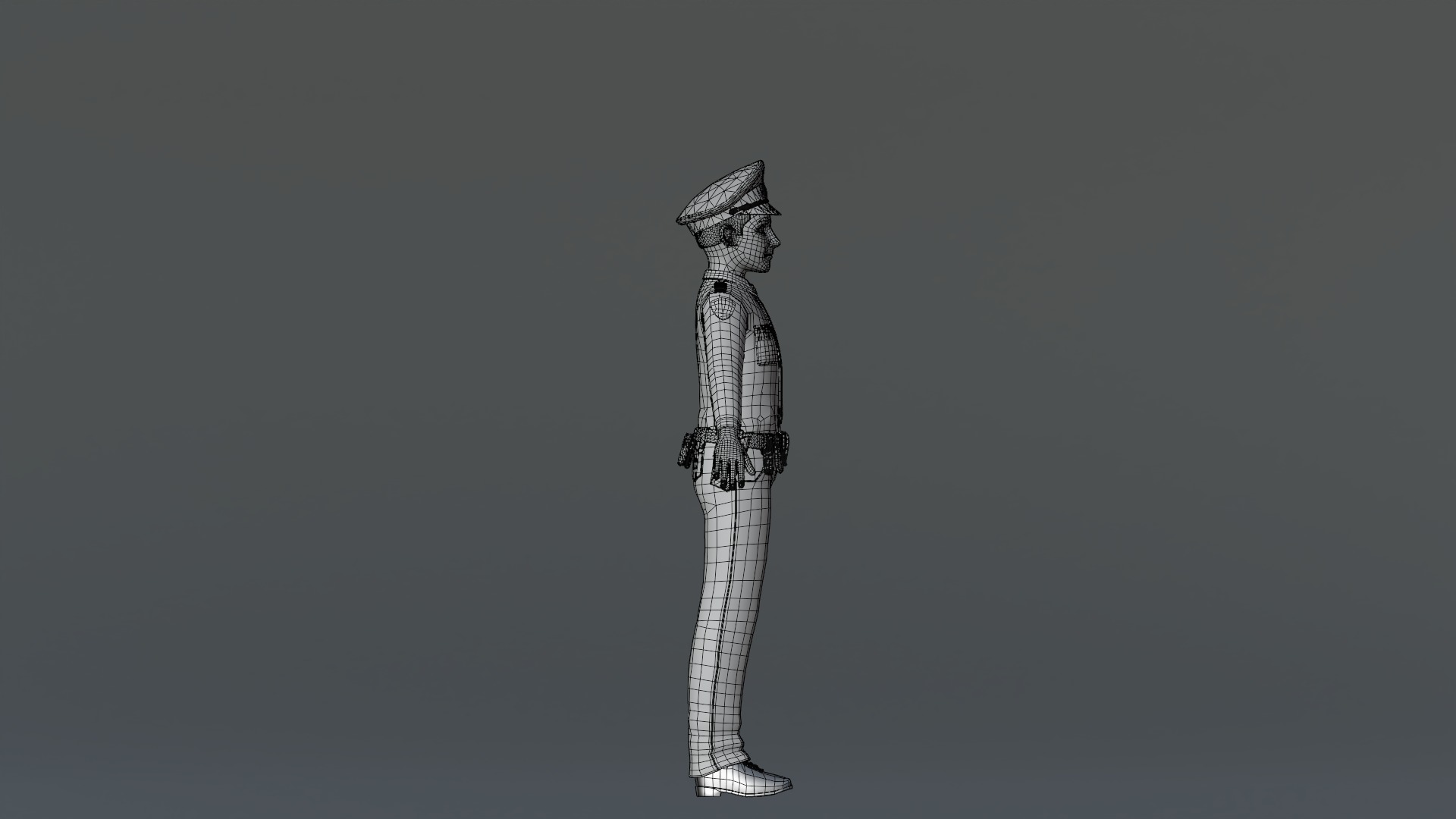 Michael Cartoon Man Character Low-poly 3D model_49