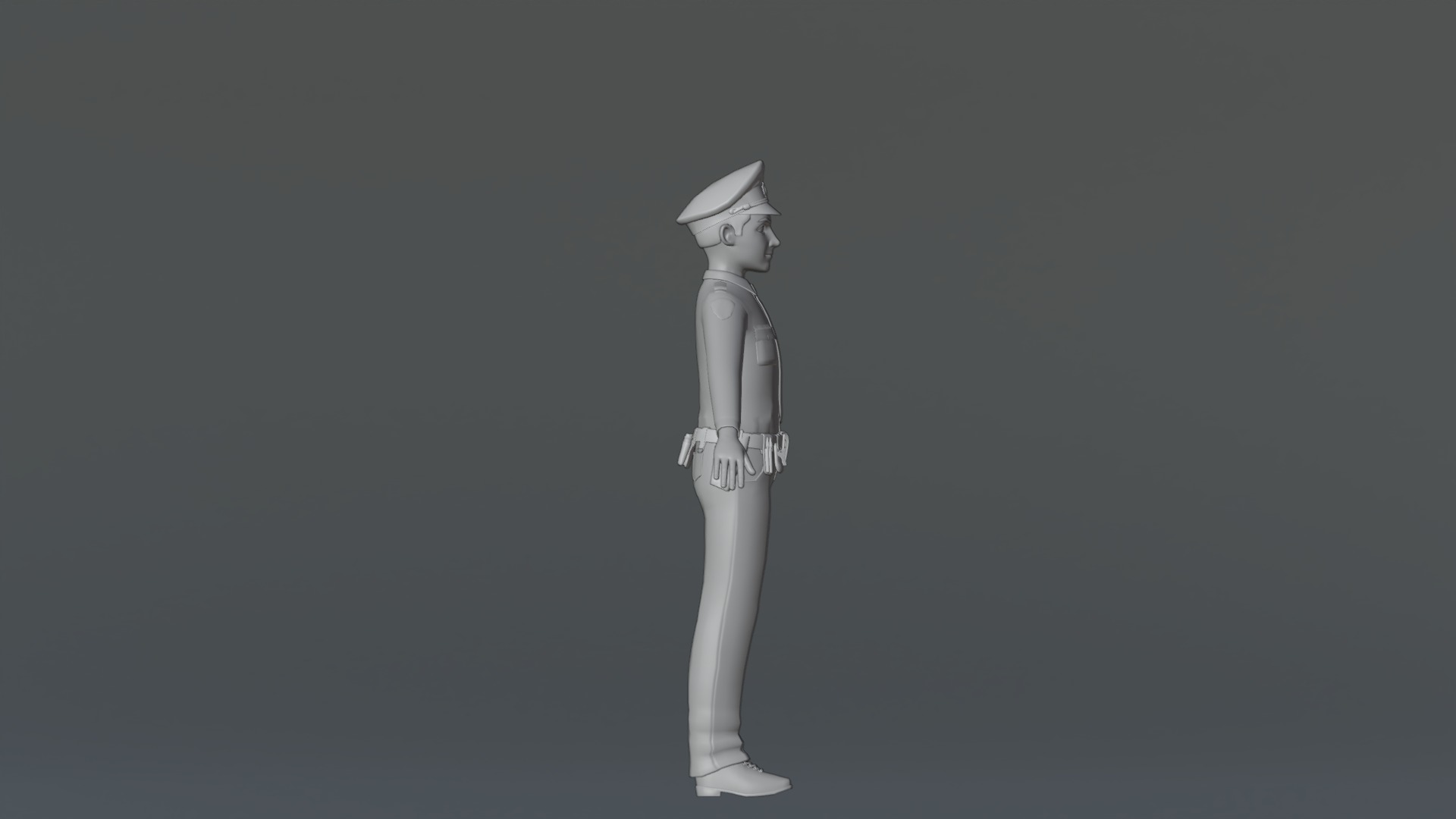 Michael Cartoon Man Character Low-poly 3D model_33