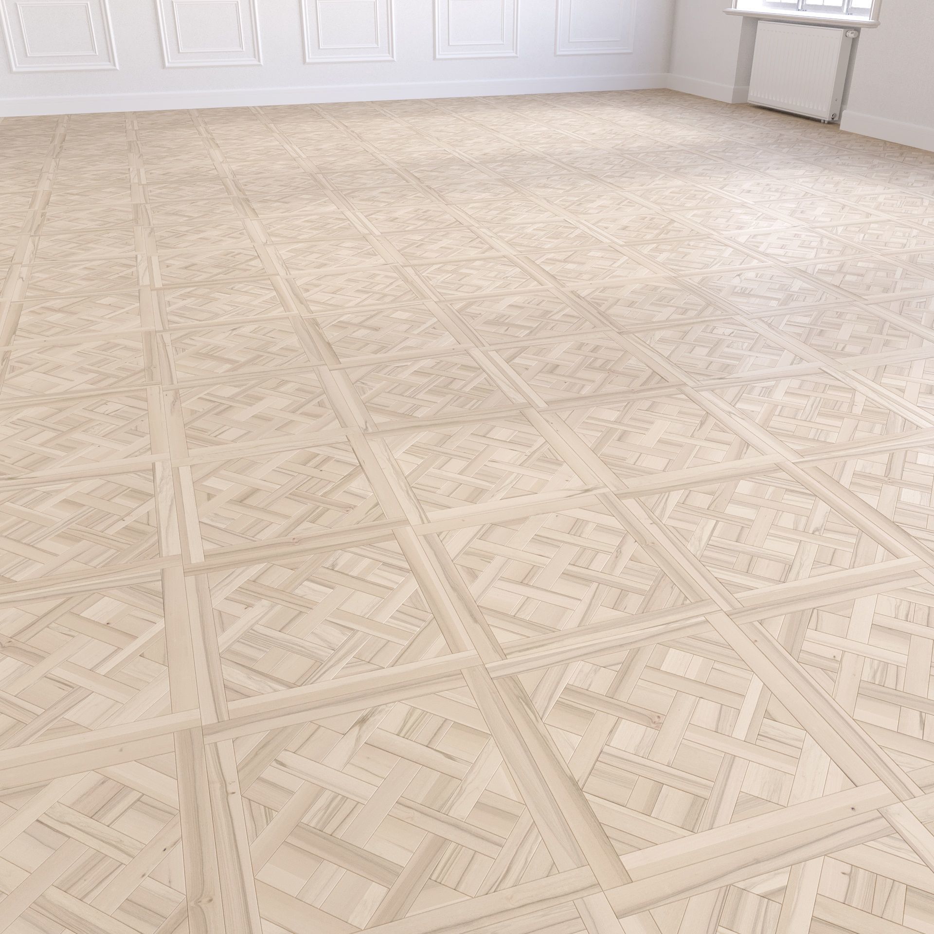 Parquet - Laminate - Wooden floor 2 in 1 Low-poly 3D model_5