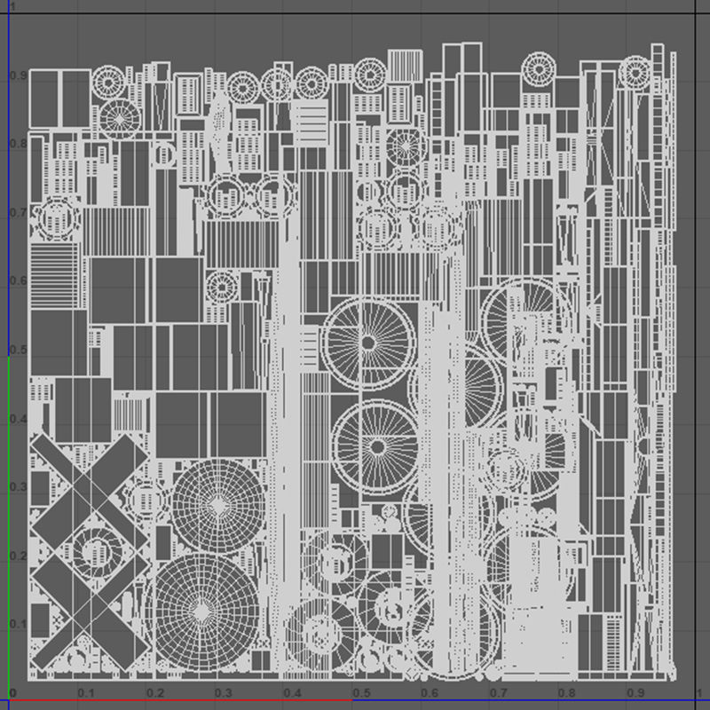 Medieval Catapult V02 Old Low-poly 3D model_10