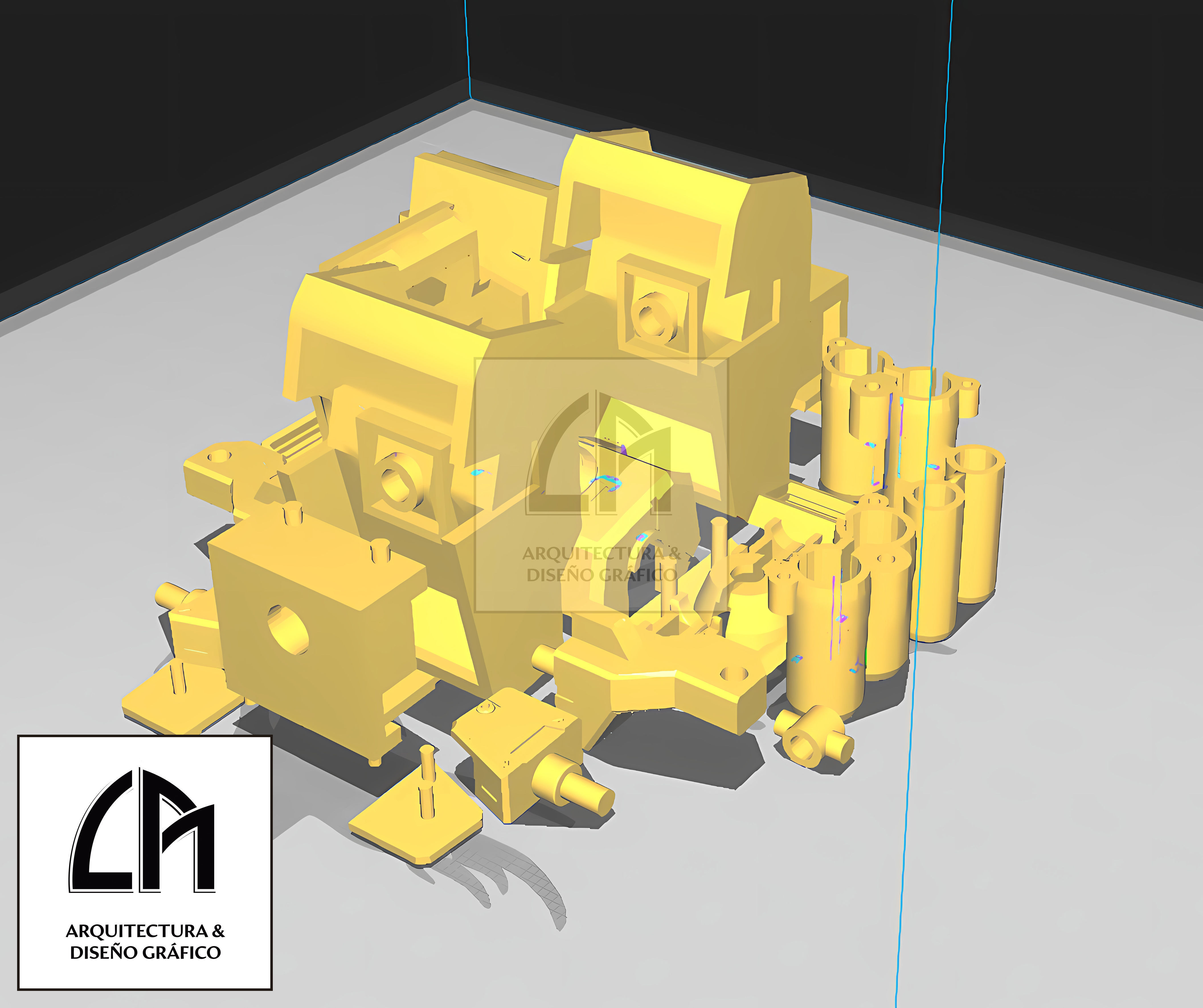 Gundam 00 Virtue Backpack and cannons 3D print model_10