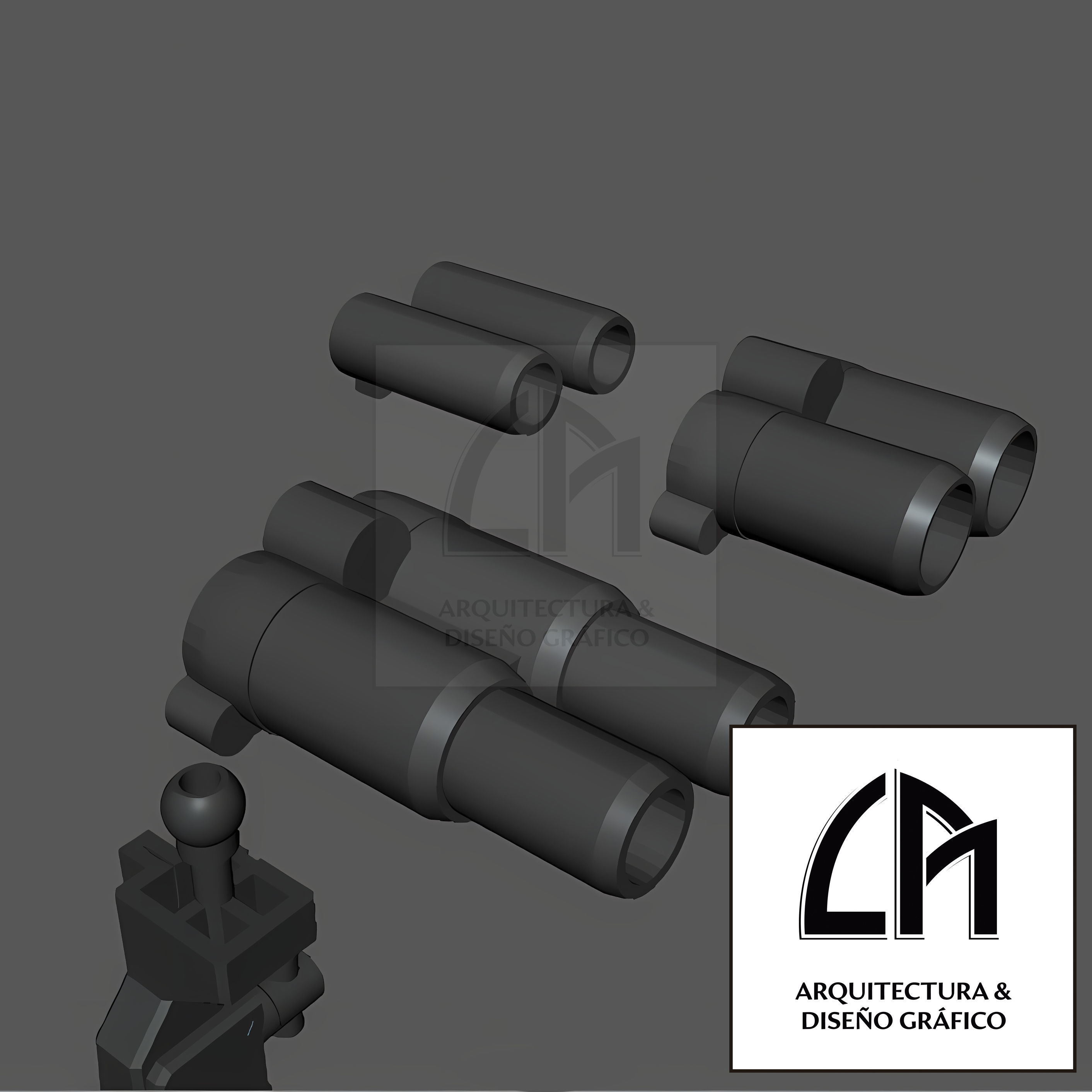 Gundam 00 Virtue Backpack and cannons 3D print model_9