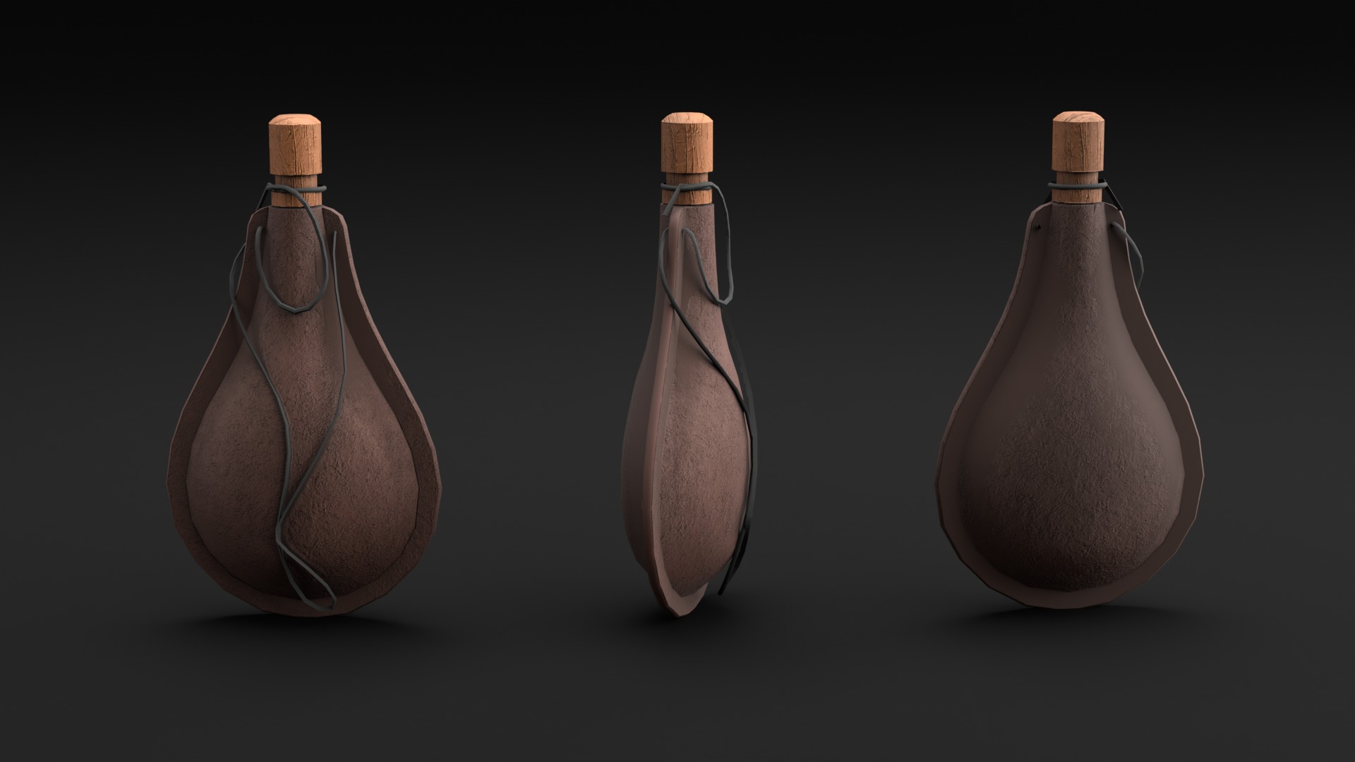 Wizard Student stuff for magical classroom Low-poly 3D model_7