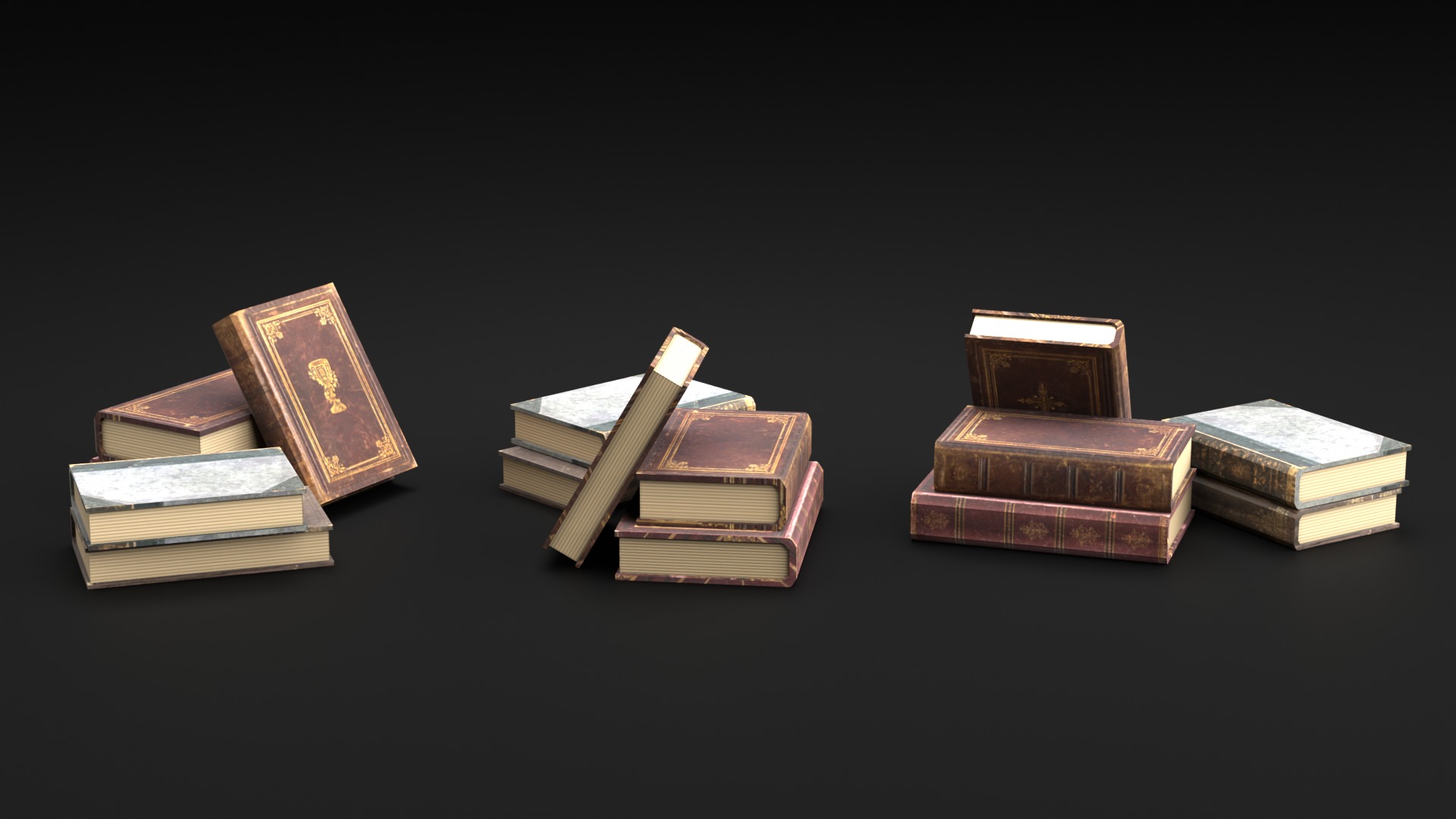 Wizard Student stuff for magical classroom Low-poly 3D model_8