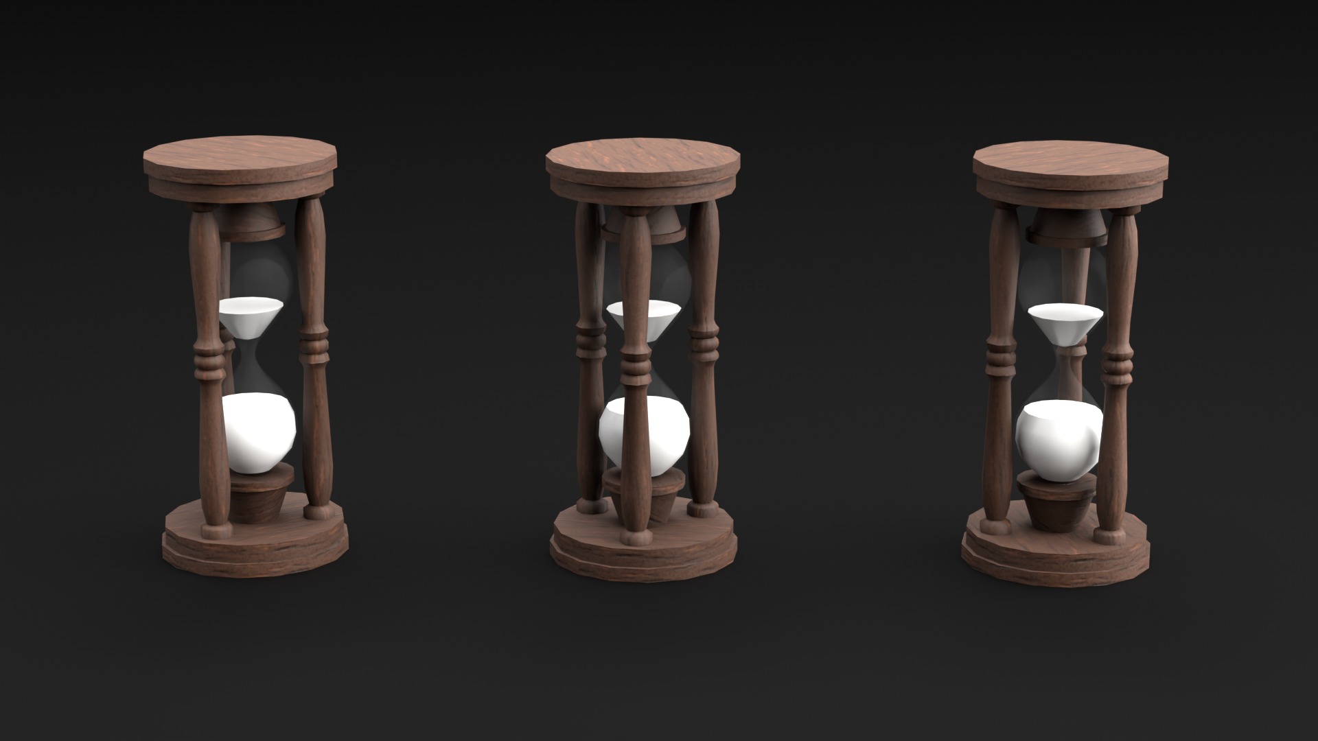 Wizard Student stuff for magical classroom Low-poly 3D model_12