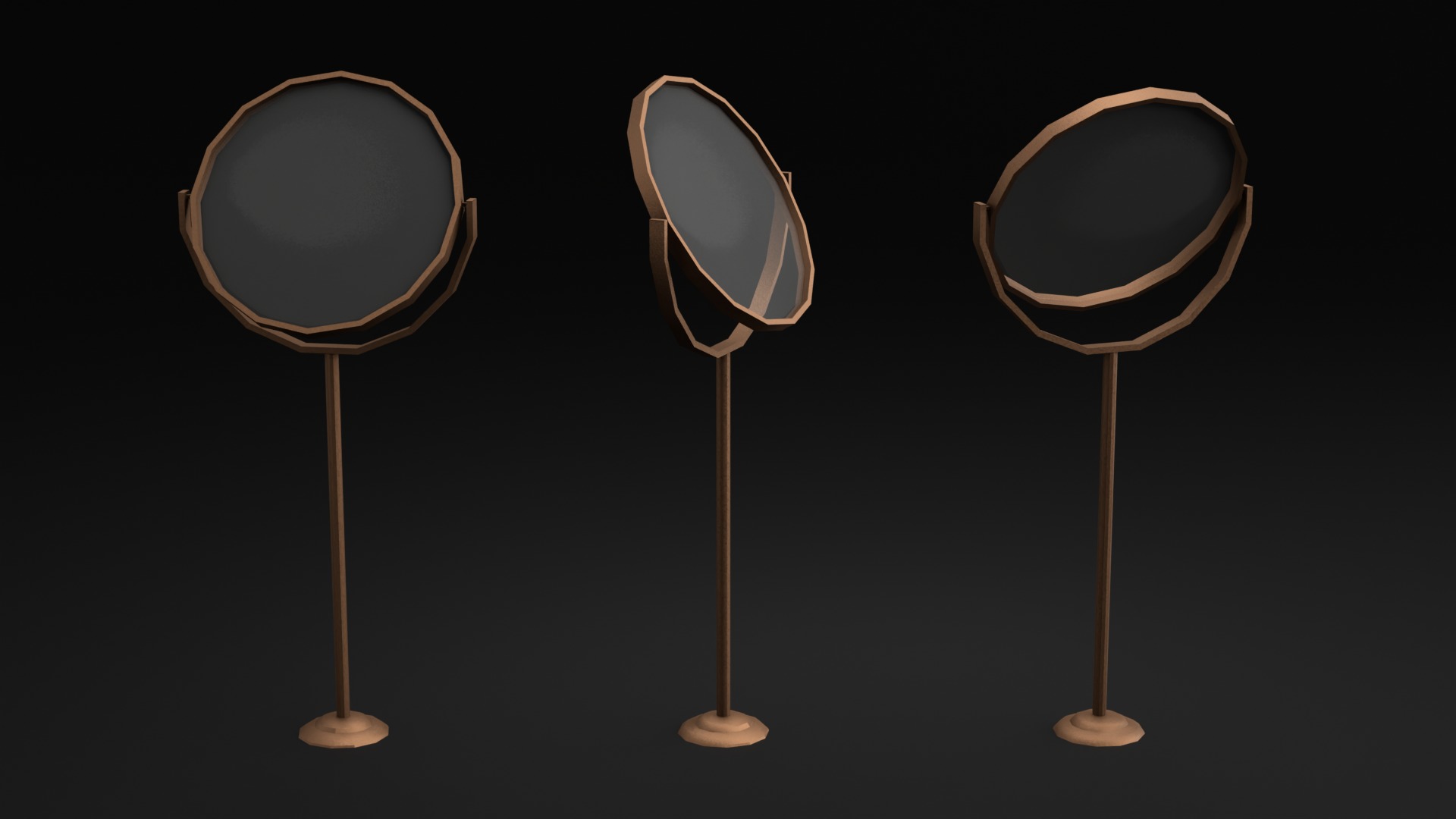 Wizard Student stuff for magical classroom Low-poly 3D model_2