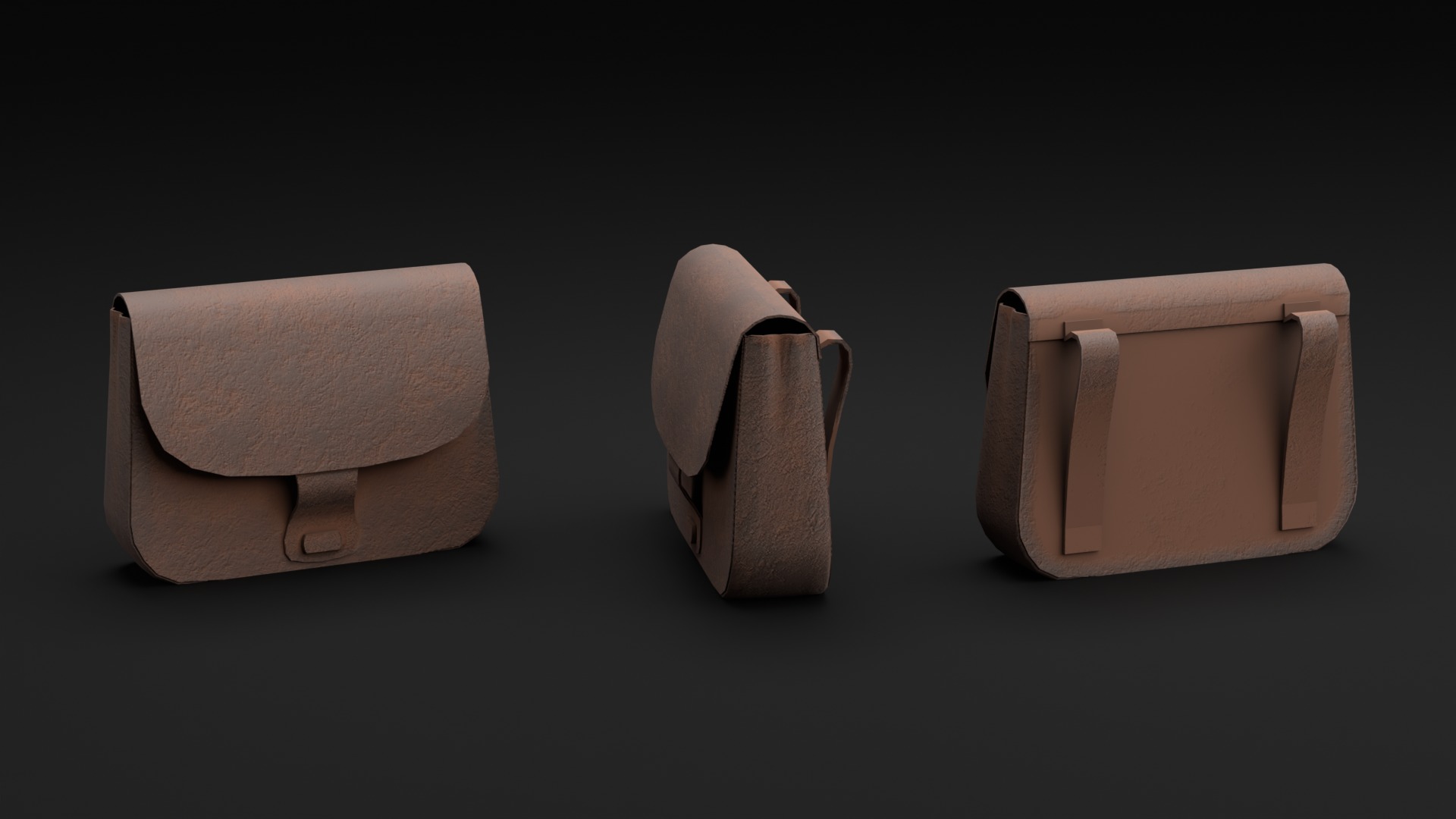 Wizard Student stuff for magical classroom Low-poly 3D model_6