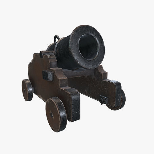 Medieval Mortar V01 Old Low-poly 3D model
