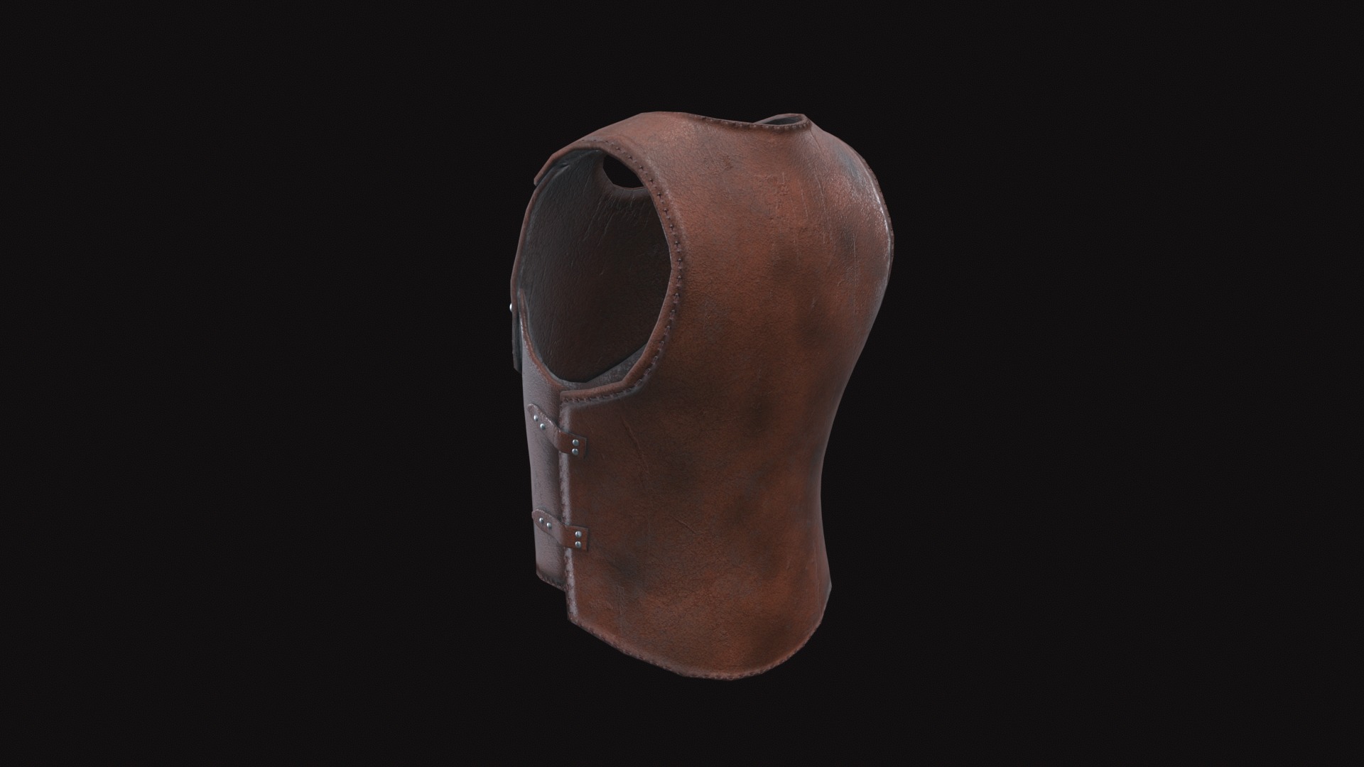 Medieval Leather Armor V01 Low-poly 3D model_2