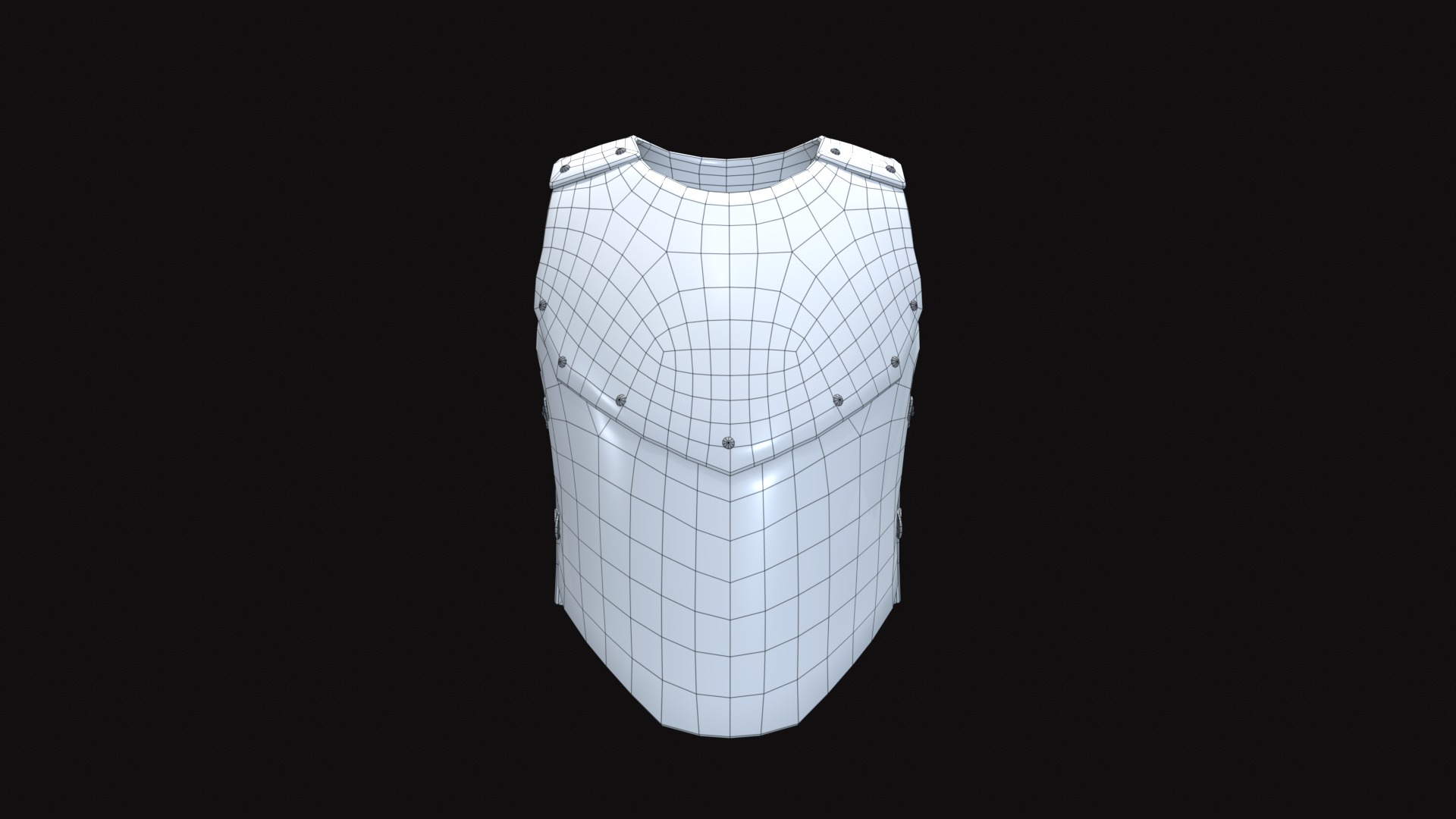 Medieval Leather Armor V01 Low-poly 3D model_10